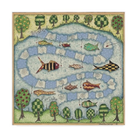 Robin Betterley 'The Fish Game' Canvas Art,14x14
